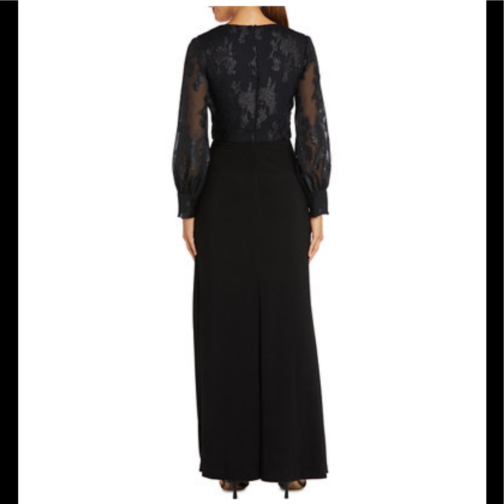 NWT,Nightway
Women's Balloon Cuff Sleeve Gown,black - Picture 3 of 17